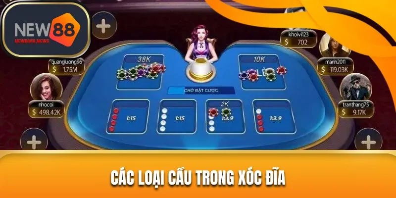 Những dạng cầu phổ biến nhất trong xóc đĩa NEW88